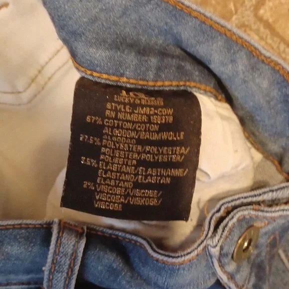 L&B Denim Flare Jeans with Star Patch High Rise Flare Size 14 - Picture 5 of 5